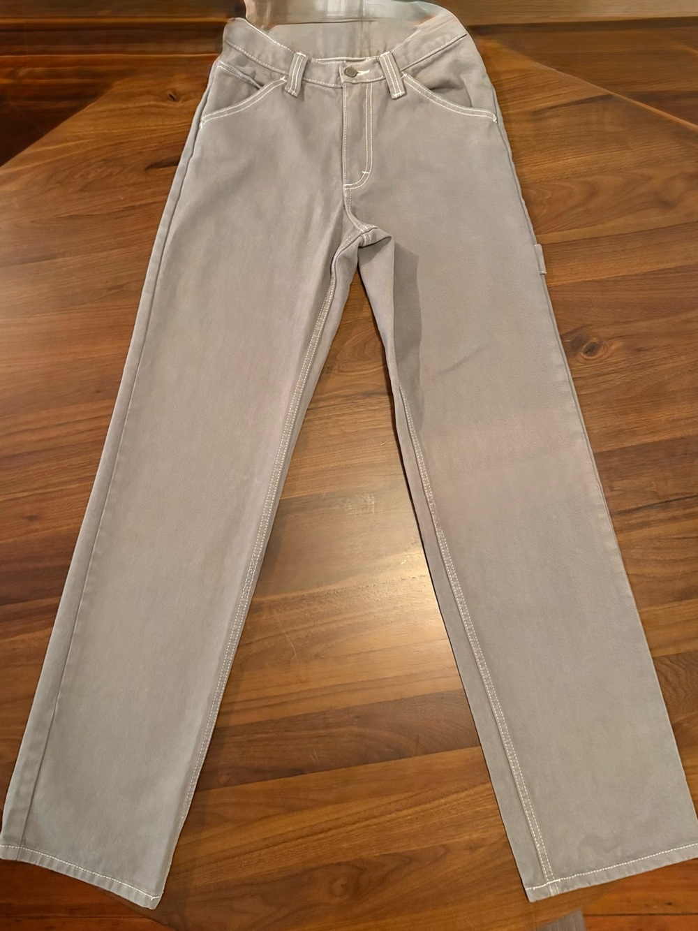 John Galt Brandy Melville Gray Carpenter Jeans Size S Straight Leg Utility Y2K